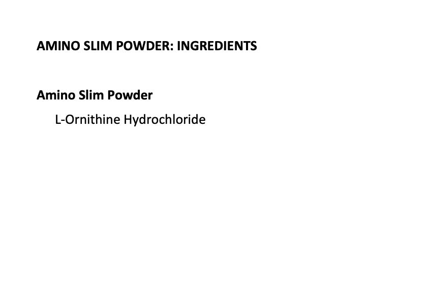 
                  
                    Amino Slim Powder
                  
                