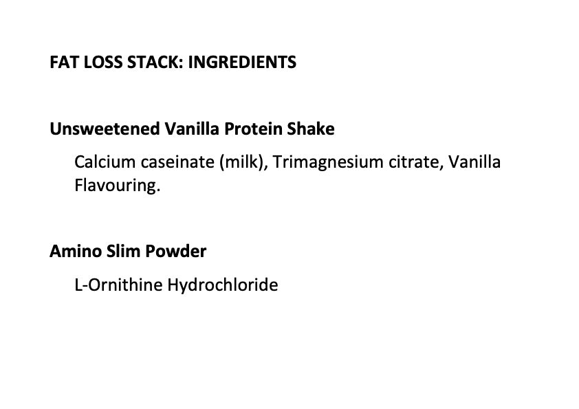 
                  
                    Fat Loss Stack.
                  
                