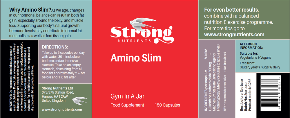 Amino Slim Powder Fat Loss Hormone Balance Strong Nutrients