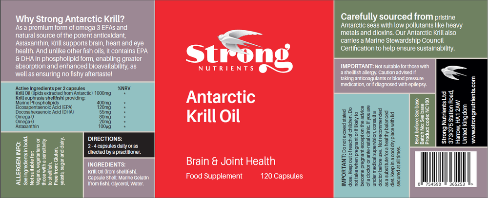Antarctic Krill Oil - 120 Caps!